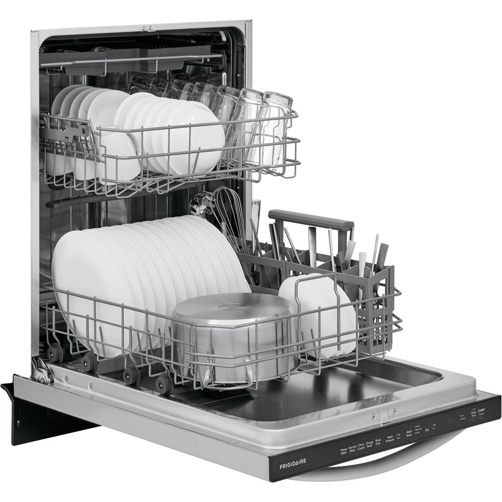 Frigidaire FDSH4501AS 24 Inch Built-In Stainless Steel Dishwasher with EvenDry Technology - Perfect for Modern Kitchens and Large Family Meals