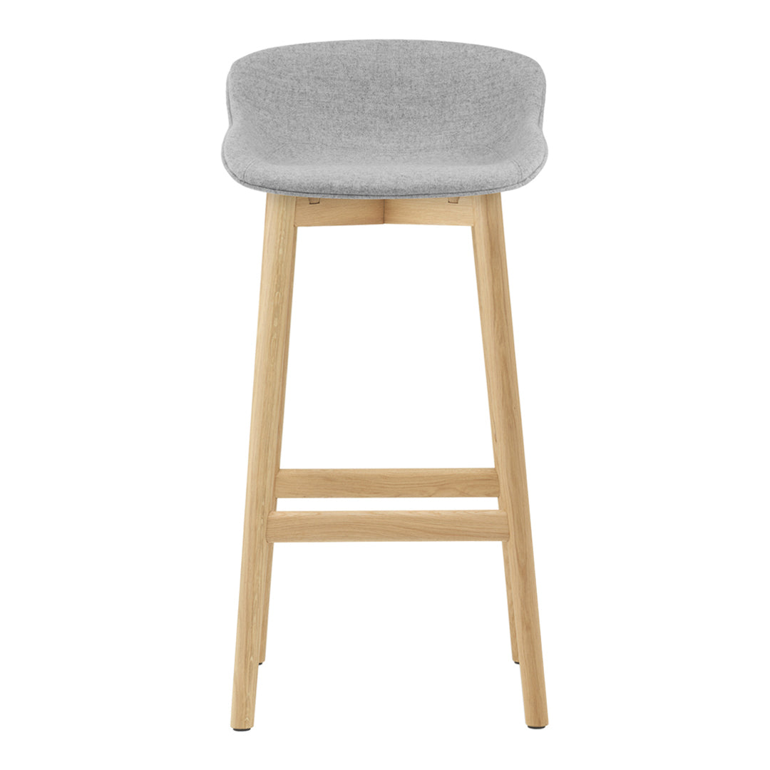 Premium Hyg Bar Stool with Full Upholstered Seat & Sturdy Wood Base - Perfect for Kitchen Islands, Home Bars & Modern Dining Areas