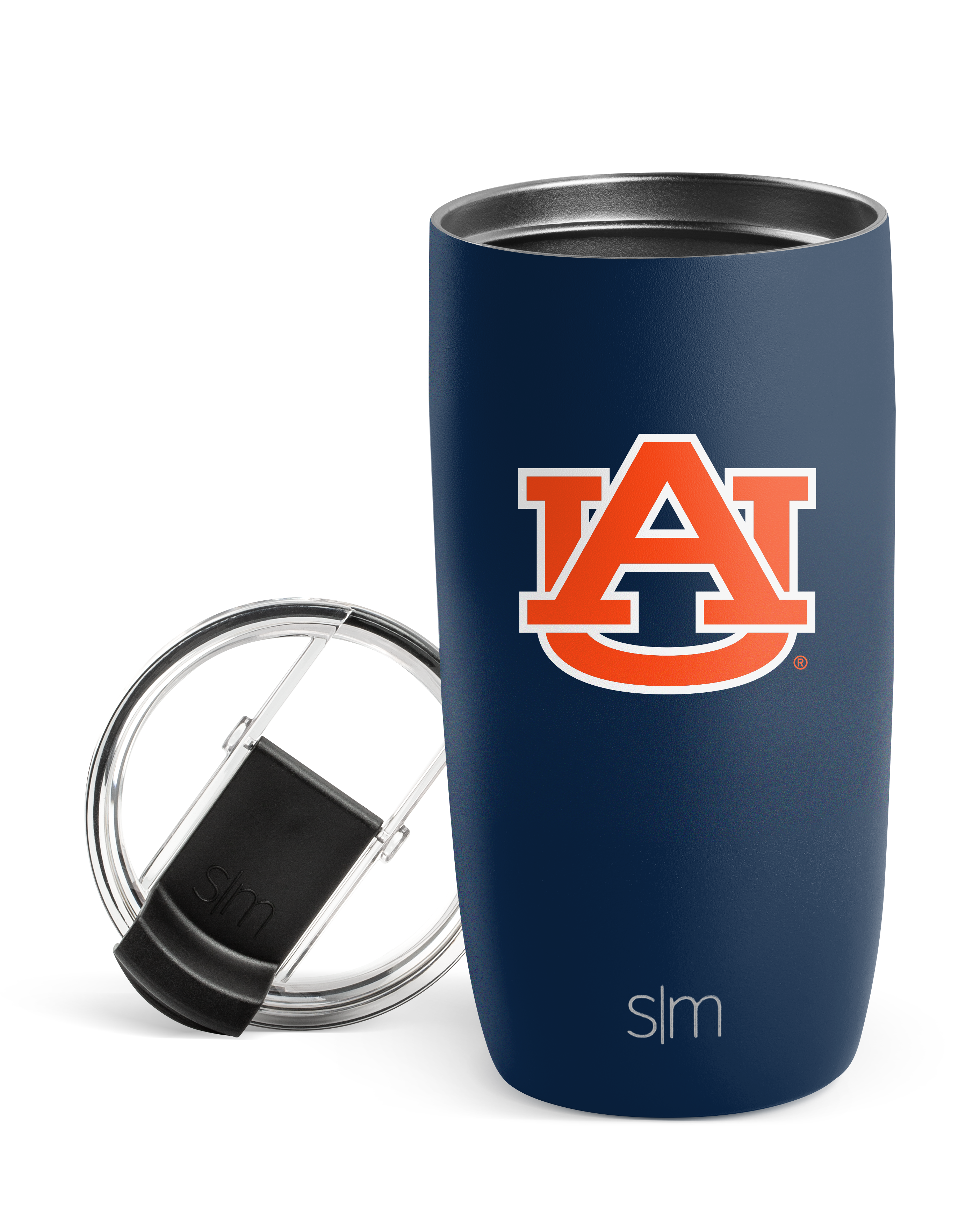 Insulated Stainless Steel Collegiate Voyager Tumbler with Clear Flip Lid & Straw - 20oz Leakproof Travel Mug for Coffee, Tea & Cold Drinks - Perfect for School, Office & Outdoor Activities
