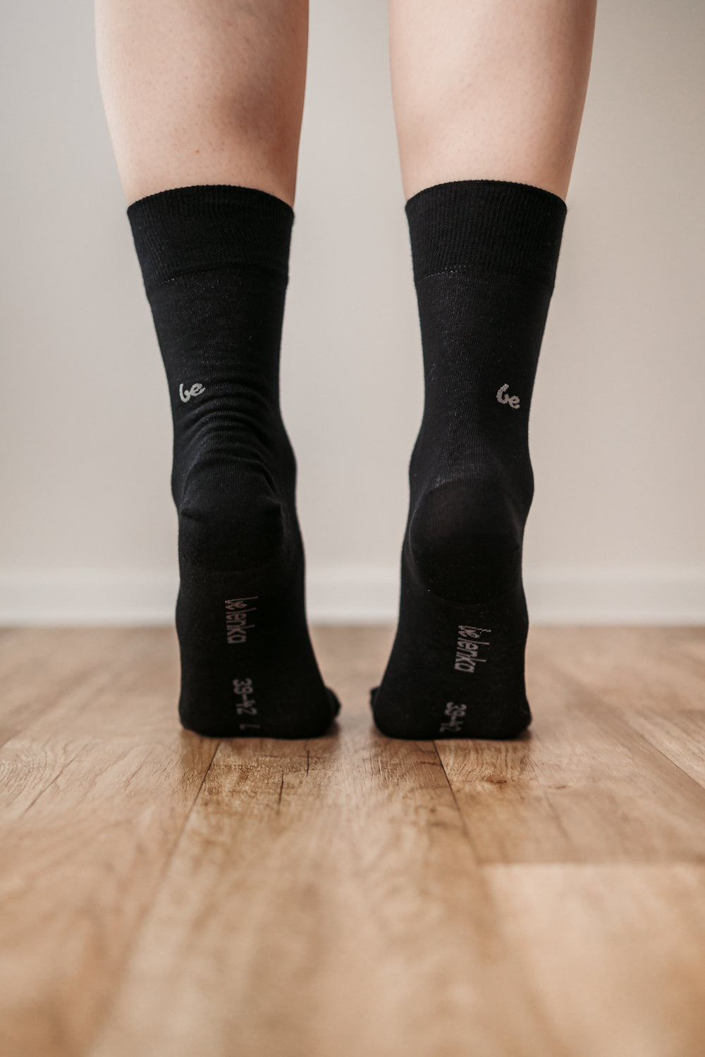 Barefoot Socks for Men & Women - Comfortable Crew Essentials in Black - Perfect for Yoga, Running & Home Wear
