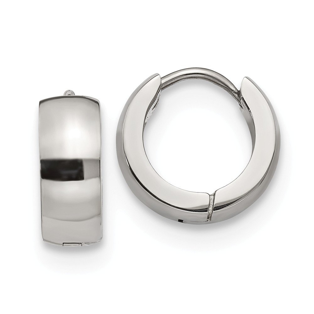 Stainless Steel 5mm Hinged Hoop Huggie Earrings - 13mm Small Sleeper Hoops for Women, Hypoallergenic & Tarnish-Free, Perfect for Everyday Wear & Gifts