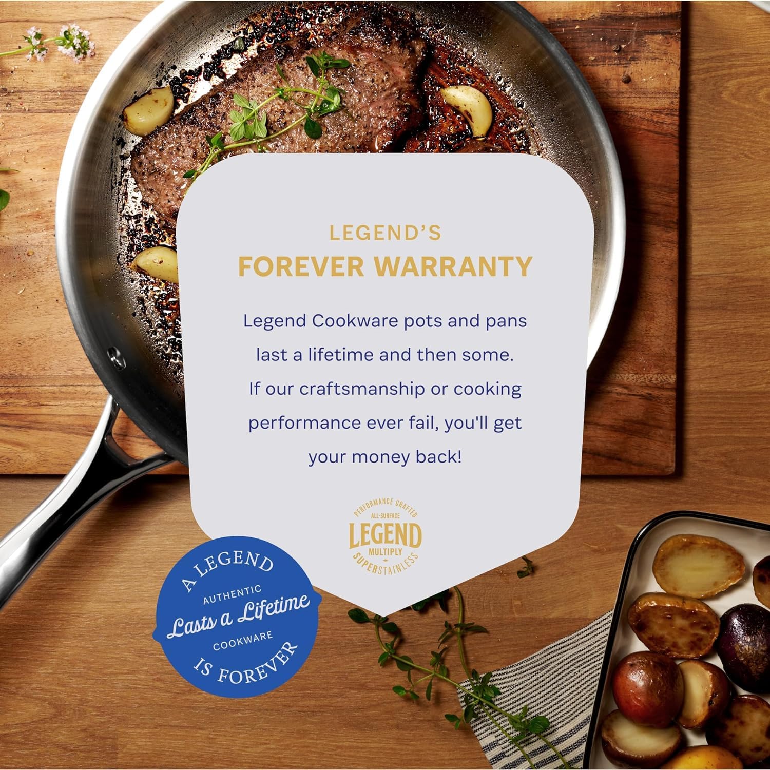 Premium 11-Piece Stainless Steel Cookware Set - 3-Ply Clad Induction Compatible Pots & Pans with Glass Lids | Oven & Dishwasher Safe | Non-Toxic PFOA/PTFE/PFOS Free 18/8 Chef-Grade Kitchen Essentials for Home Cooking, Meal Prep & Professional Chefs
