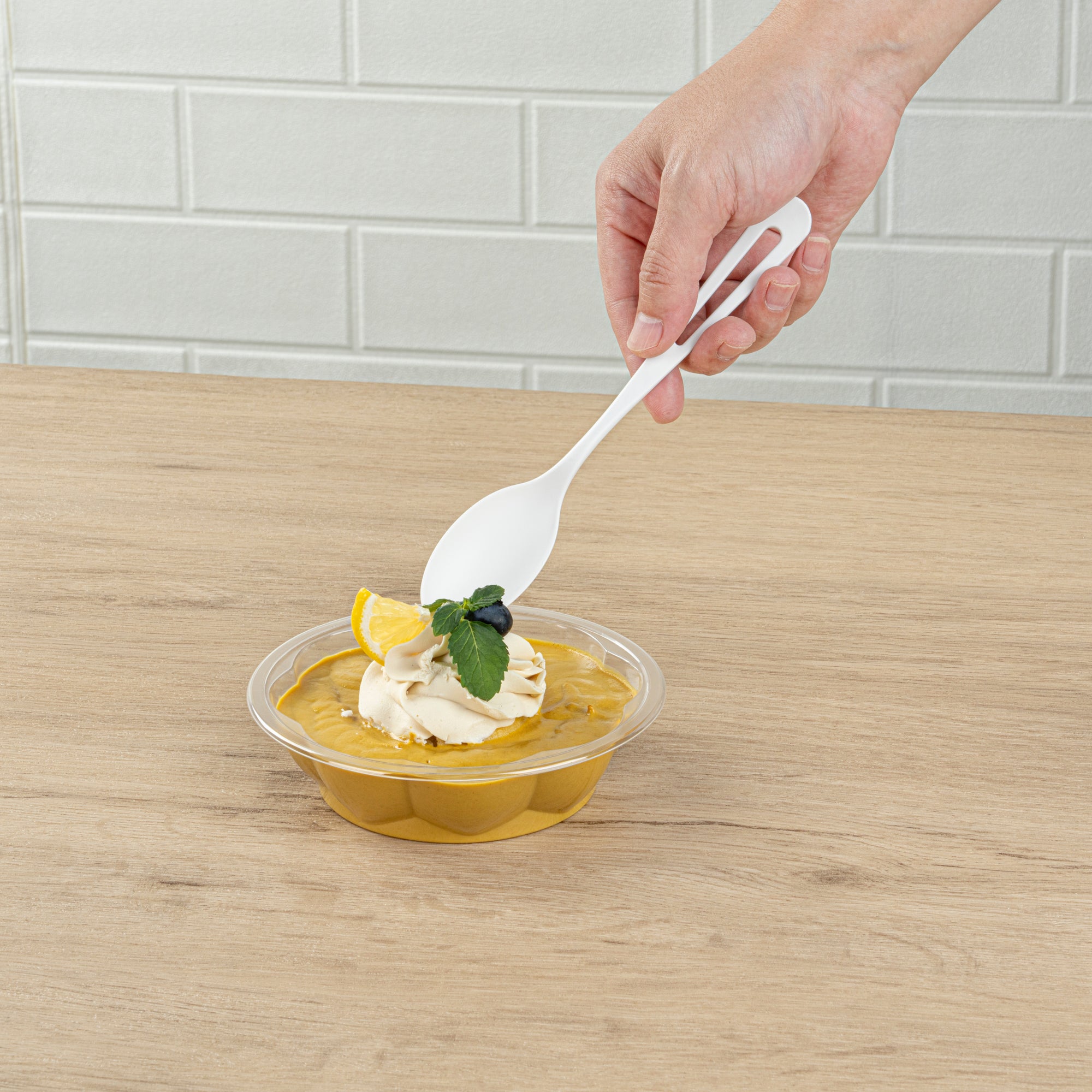 Eco-Friendly White CPLA Compostable Spoons - Heat Resistant Biodegradable Cutlery, 7.5 Inch, 250 Count Bulk Pack | Perfect for Parties, Picnics & Sustainable Dining