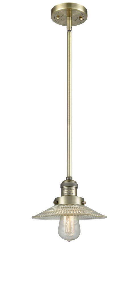 Innovations 201S-BB-G1-LED Mini LED Pendant Light - Brushed Brass Finish - Modern Lighting for Kitchen Island, Dining Room & Bedroom