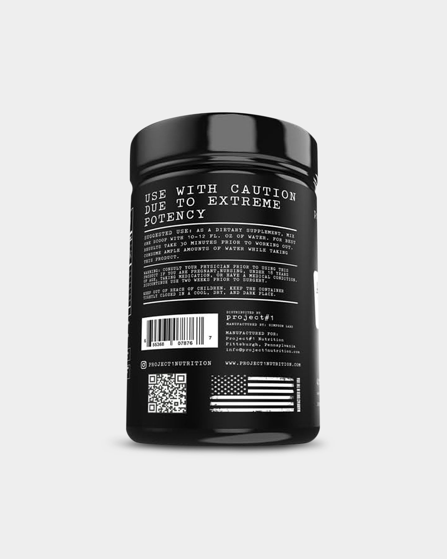 Project#1 Nutrition Amp Nox Pre Workout Powder - Energy & Focus Booster for Gym, Fitness & Bodybuilding - Best for Intense Training & Muscle Recovery