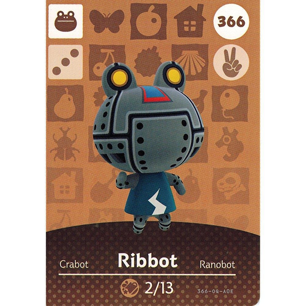 Nintendo Animal Crossing Happy Home Designer Amiibo Card - Ribbot #366/400 (USA Version) - Perfect for Game Collectors & AC Fans