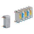 Duda Energy HX3640BWGH:HB050 Copper Brazed Heat Exchanger with Hose Barb Ports - Ideal for HVAC, Solar Water Heating & Hydronic Heating Systems