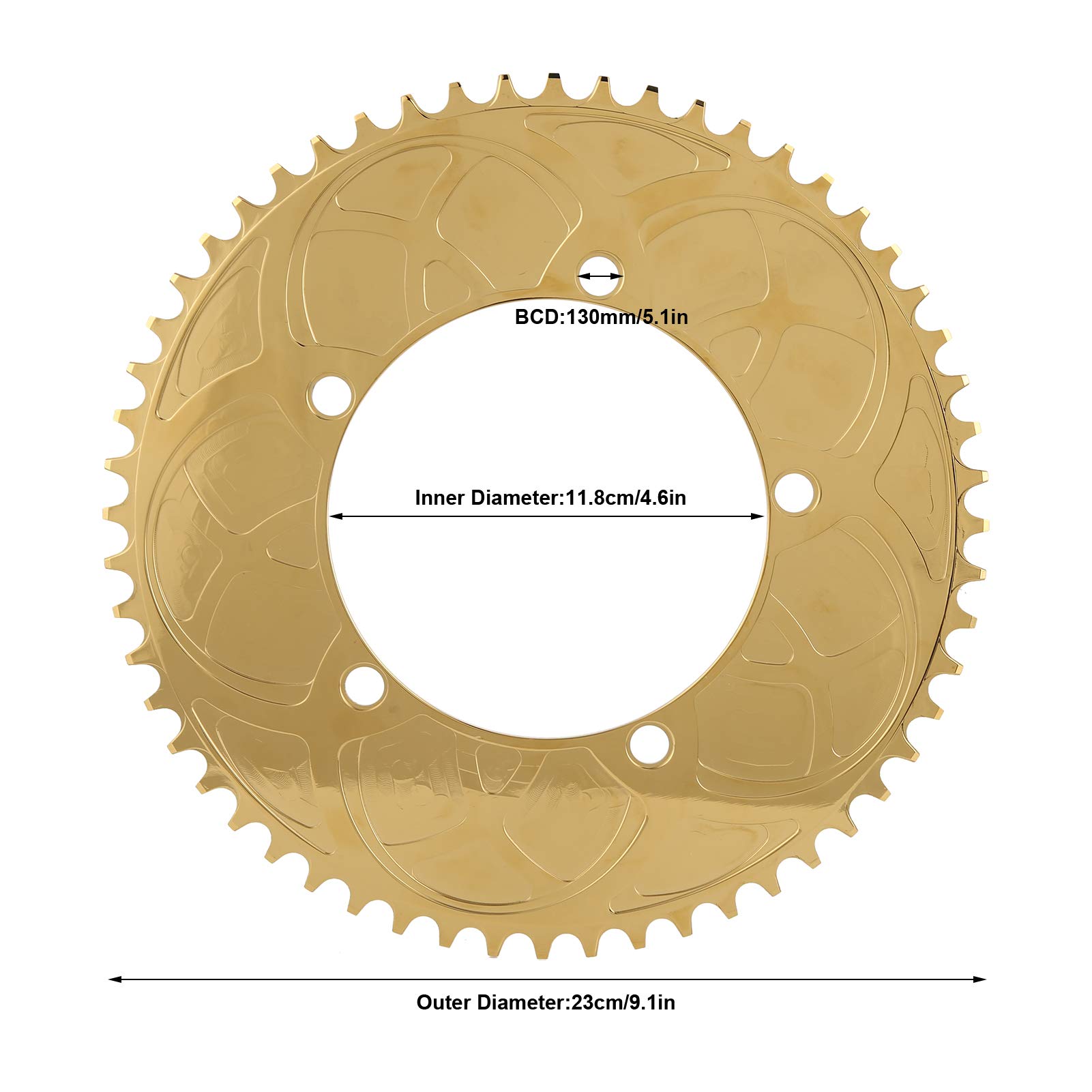 EVTSCAN ZDP-04 56T Road Bike Chainring - High-Performance Positive & Negative Teeth Single Chainring for Smooth Cycling - Perfect for Racing, Commuting & Training