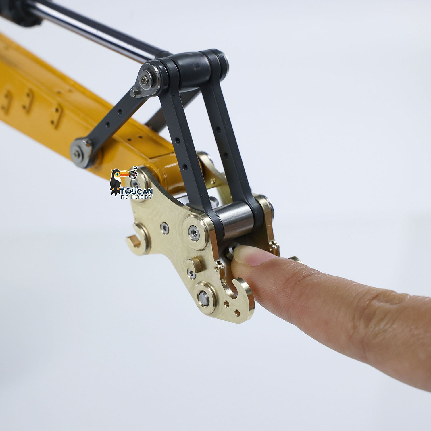 JDM 208 1/14 RC Hydraulic Excavator Quick Release Metal Coupler - Manual Quick Connect for Construction Vehicles & LR920 Radio Controlled Digger - Perfect for RC Model Construction Play and DIY Projects
