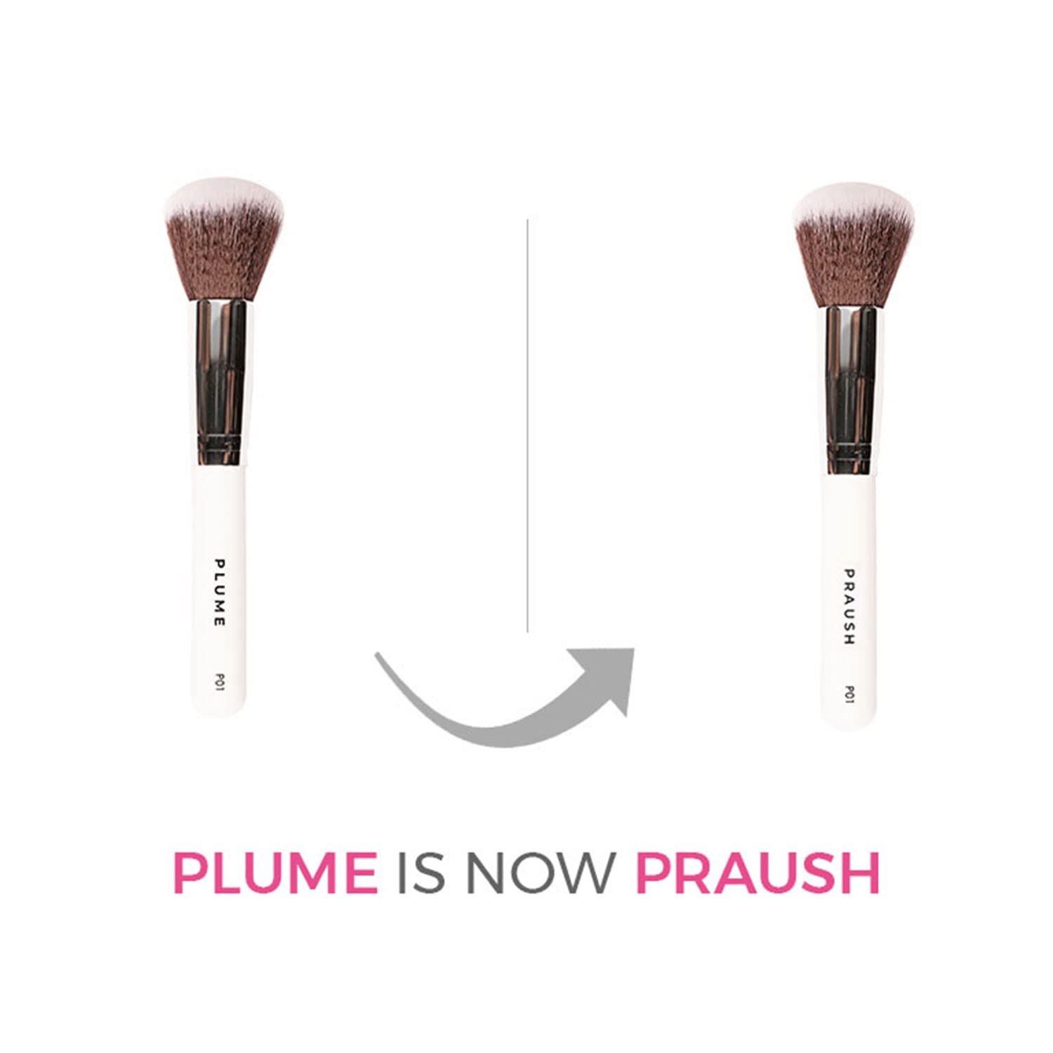 PRAUSH P01 Professional Powder Brush - Soft Kabuki Makeup Brush for Flawless Face & Mineral Foundation Application | Perfect for Contouring, Blending & Setting Powder