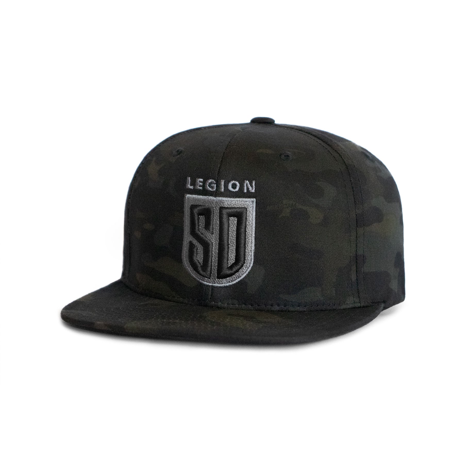 SD LEGION Shield Snapback Hat - Multicam Camo Military Cap for Outdoor, Tactical & Casual Wear