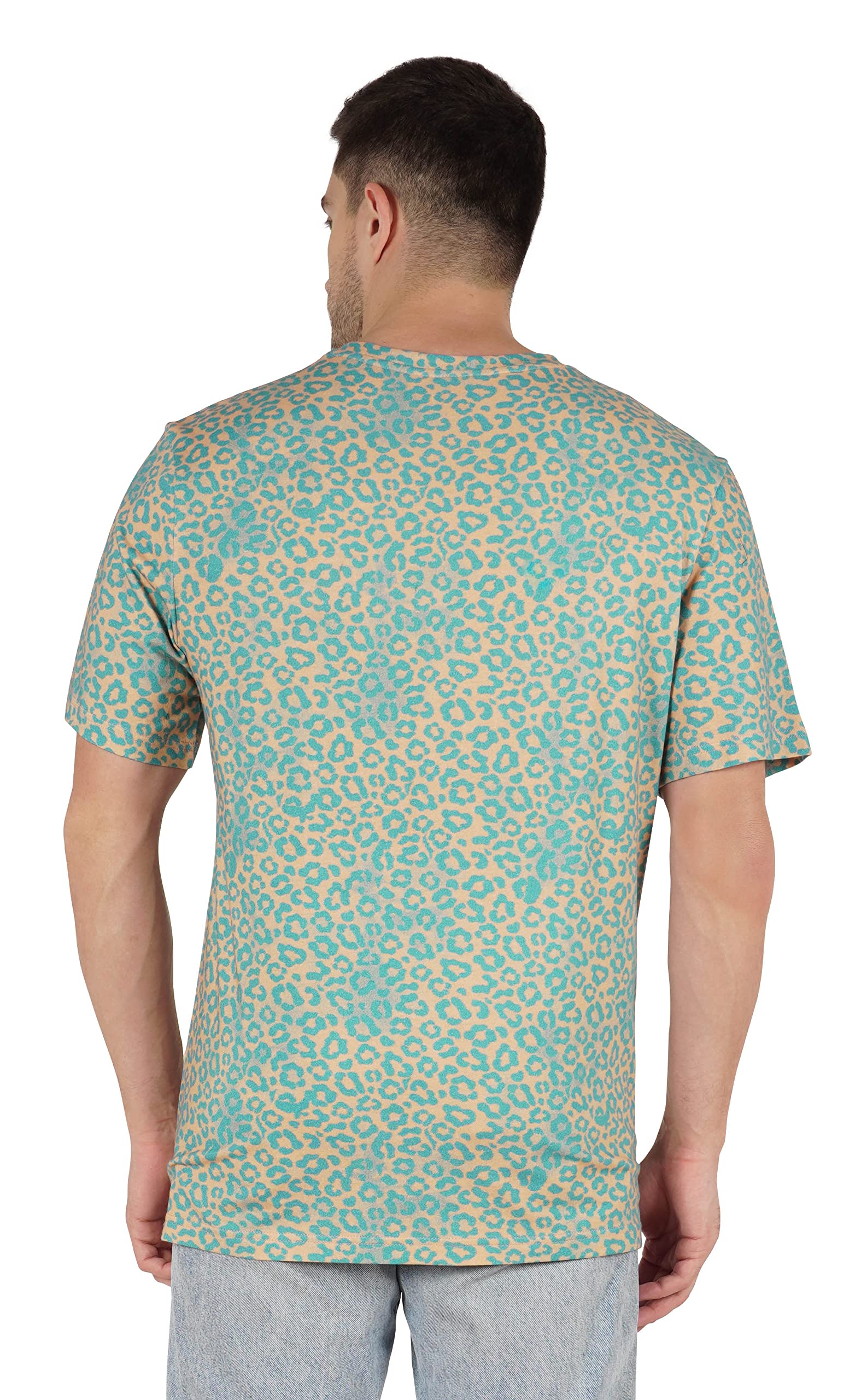 Inkmeso Men's Half Sleeve Loose Fit Printed Casual T-Shirt - Breathable Cotton Tee for Beach, Holiday, Summer Outfits & Streetwear Fashion