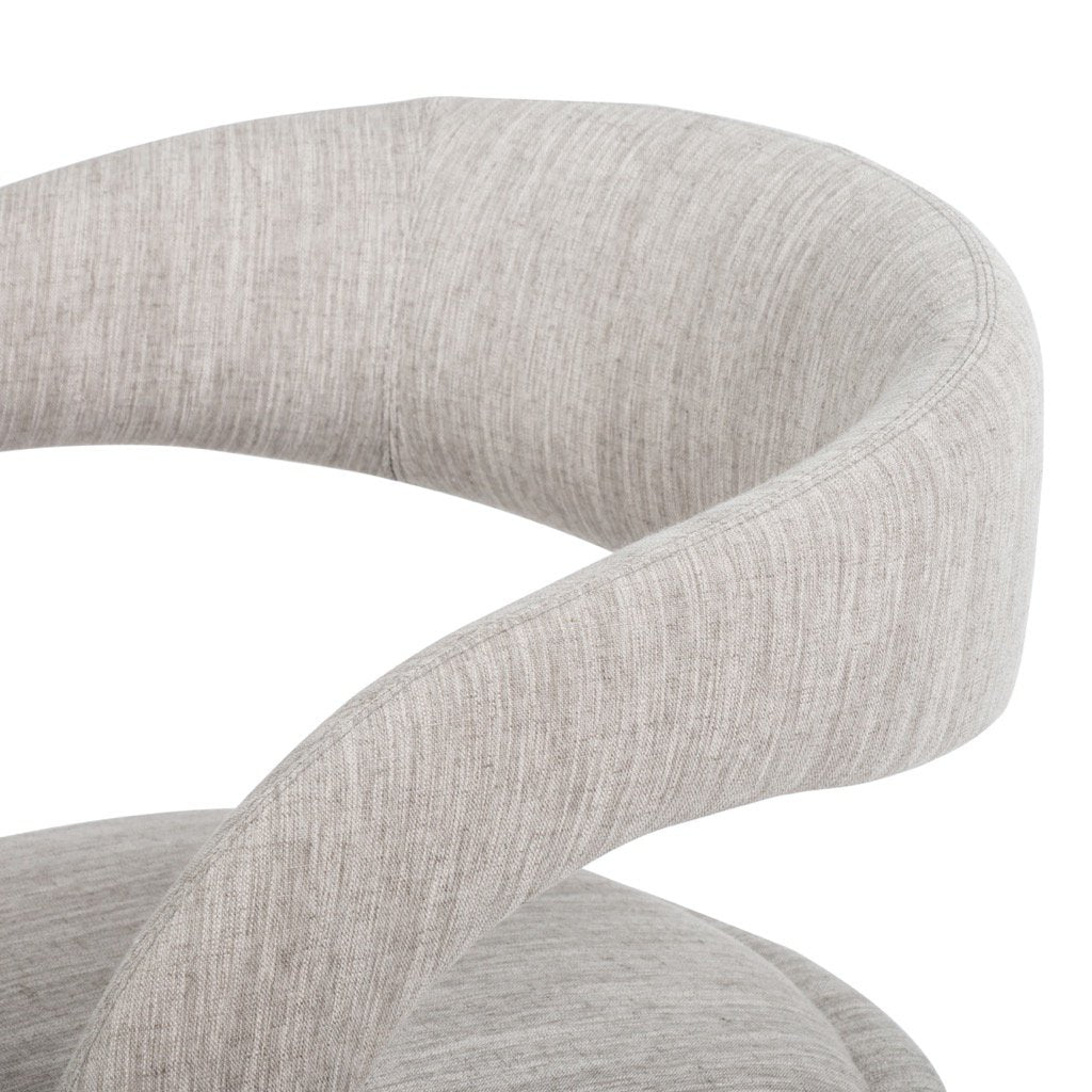 Hawkins Dining Chair - Savile Flannel Upholstered Modern Kitchen & Dining Room Chair for Home, Restaurant & Office Use