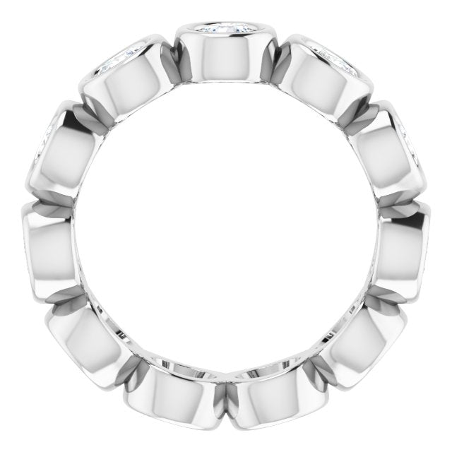 2.75 Carat Bezel Set Round Diamond Eternity Band Wedding Ring - Perfect for Anniversary Gifts, Bridal Jewelry & Special Occasions