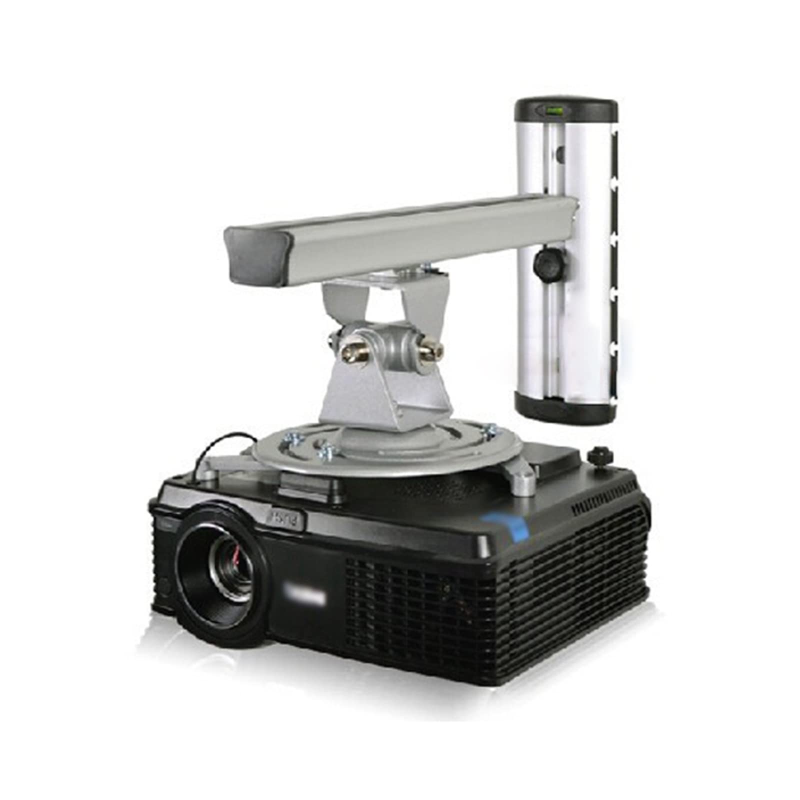 Universal Projector Stand - 360° Full Motion Aluminum Alloy Wall Mount with Retractable Bracket for Home Theater, Office Presentations & Outdoor Movie Nights
