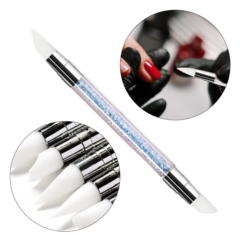 5 Pcs Professional Nail Art Brushes Set - Rhinestone & Sculpture Pens for DIY Manicure, Nail Art Drawing & Design | Perfect for Home Salon, Party Nails & Gift Giving