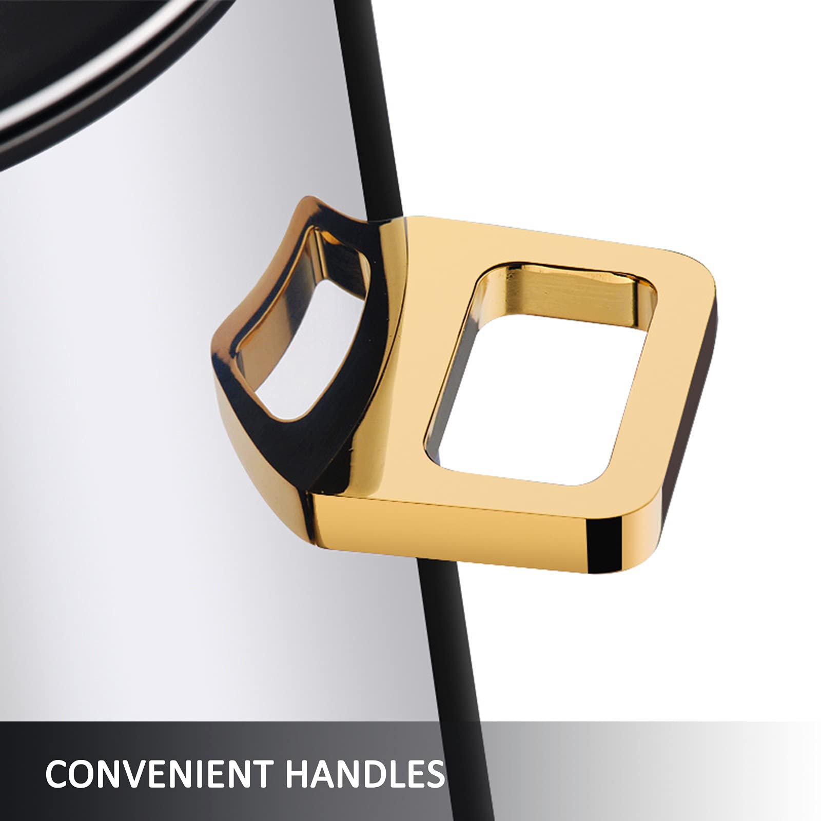 AIZYR 13L Elegant Stainless Steel Coffee Chafer Urn - Commercial Grade Hot & Cold Beverage Dispenser with Gold Finish for Restaurants, Catering, and Large Events