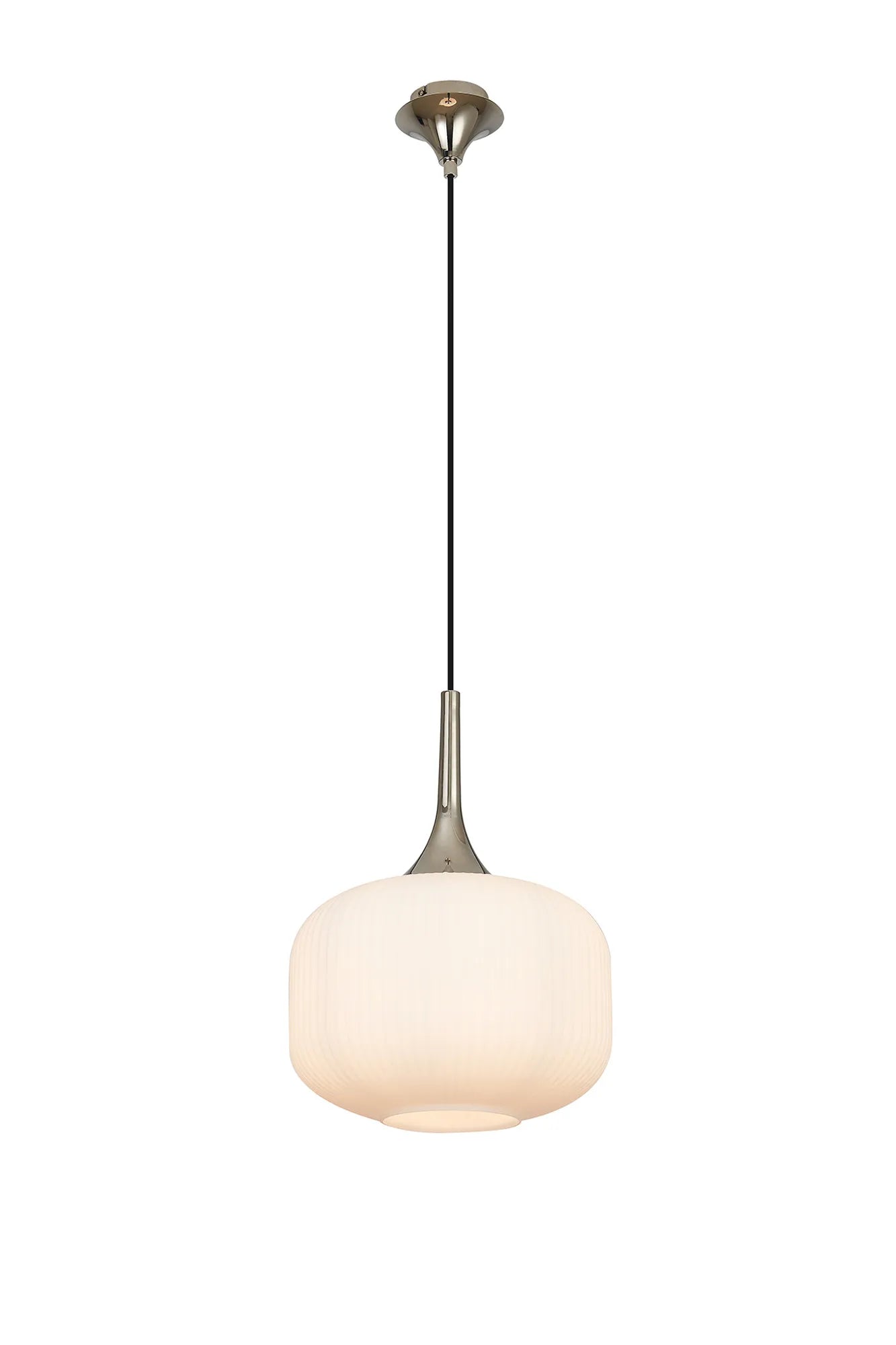 Benalla Single Pendant Light Fixture - Brushed Nickel, Oil Rubbed Bronze & Polished Chrome Finishes - Perfect for Kitchen Island, Dining Room or Bedroom Lighting