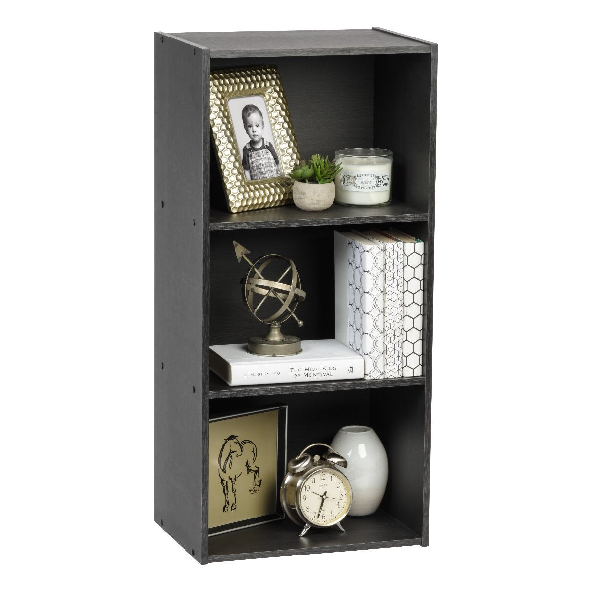 Modern 5-Tier Bookcase Storage Shelf - Sturdy Wooden Bookshelf for Home & Office Organization - Perfect for Living Room, Bedroom, and Study Room Decor