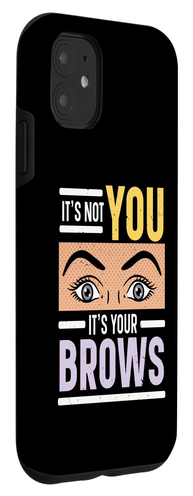 iPhone 11 Case with Eyebrow & Lash Design - Trendy Phone Cover for Women | Perfect for Everyday Use, Travel, and Social Media Selfies