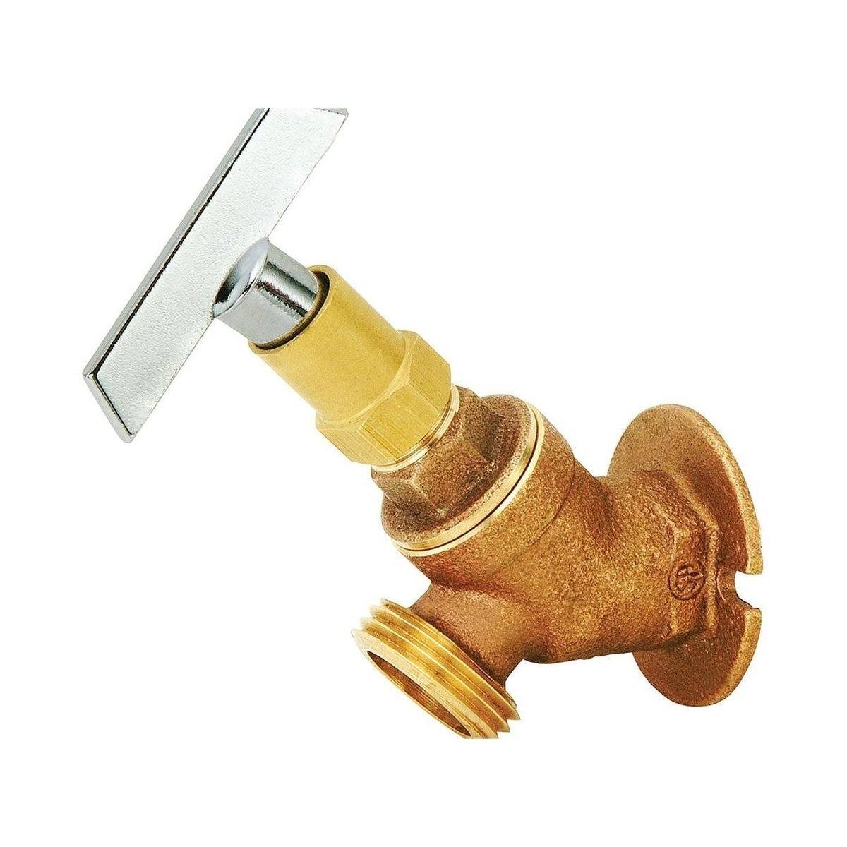 Style 206 Heavy Duty Brass Sillcock Faucet with Loose Key - Perfect for Outdoor Garden, Lawn Irrigation & RV Water Hookups