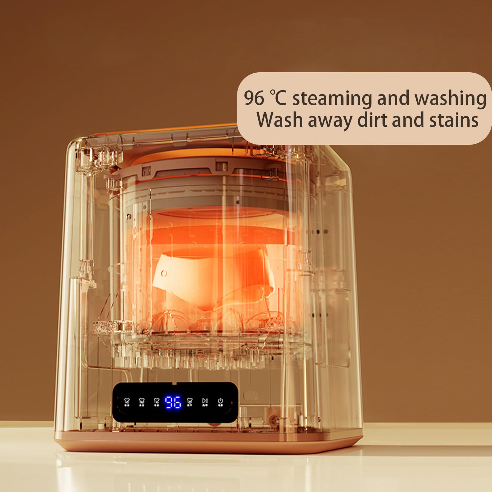 7L Portable Washing Machine - Compact Fully Automatic Mini Washer for Baby Clothes, Underwear & Socks | Perfect for Small Apartments, Dorms, RV Camping & Travel | Space-Saving Laundry Solution
