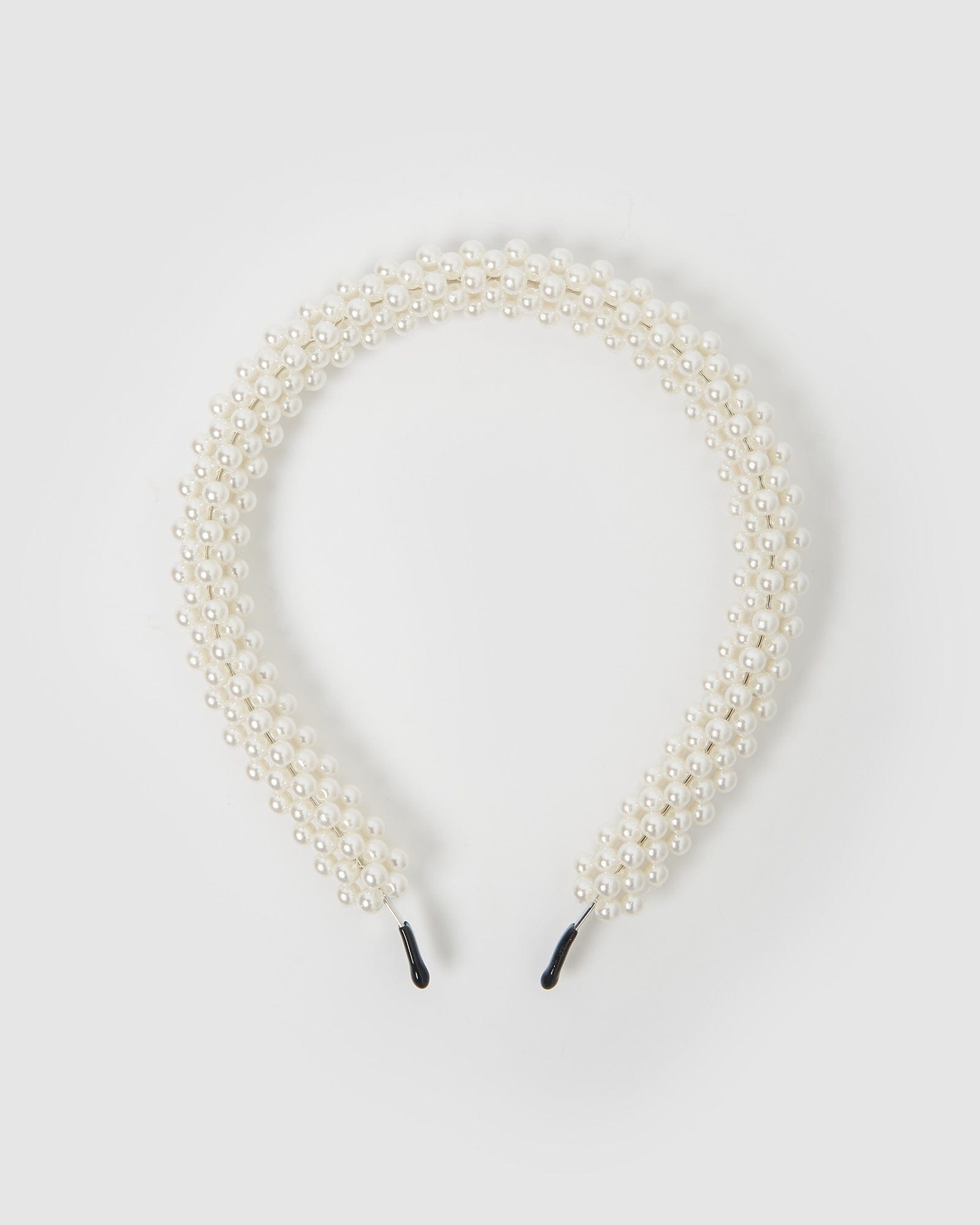 Izoa Besito Headband for Women - Soft Stretchable White Hair Band for Sports, Yoga, Workout & Everyday Use