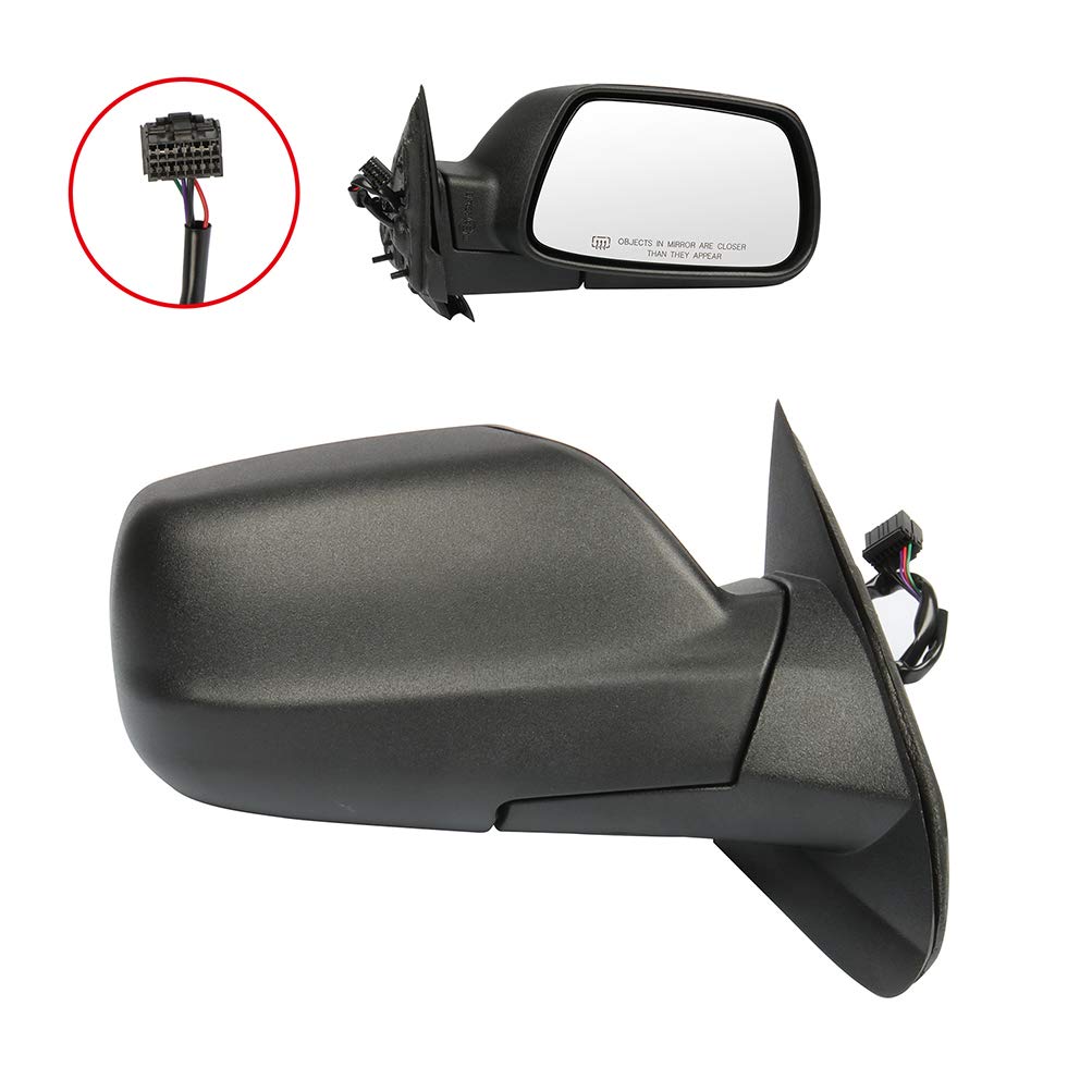 2005-2010 Jeep Grand Cherokee Black Right Side Mirror - Textured Heated Manual Folding Replacement for Enhanced Visibility & Safety | Perfect for Off-Roading, Daily Commuting and Winter Driving