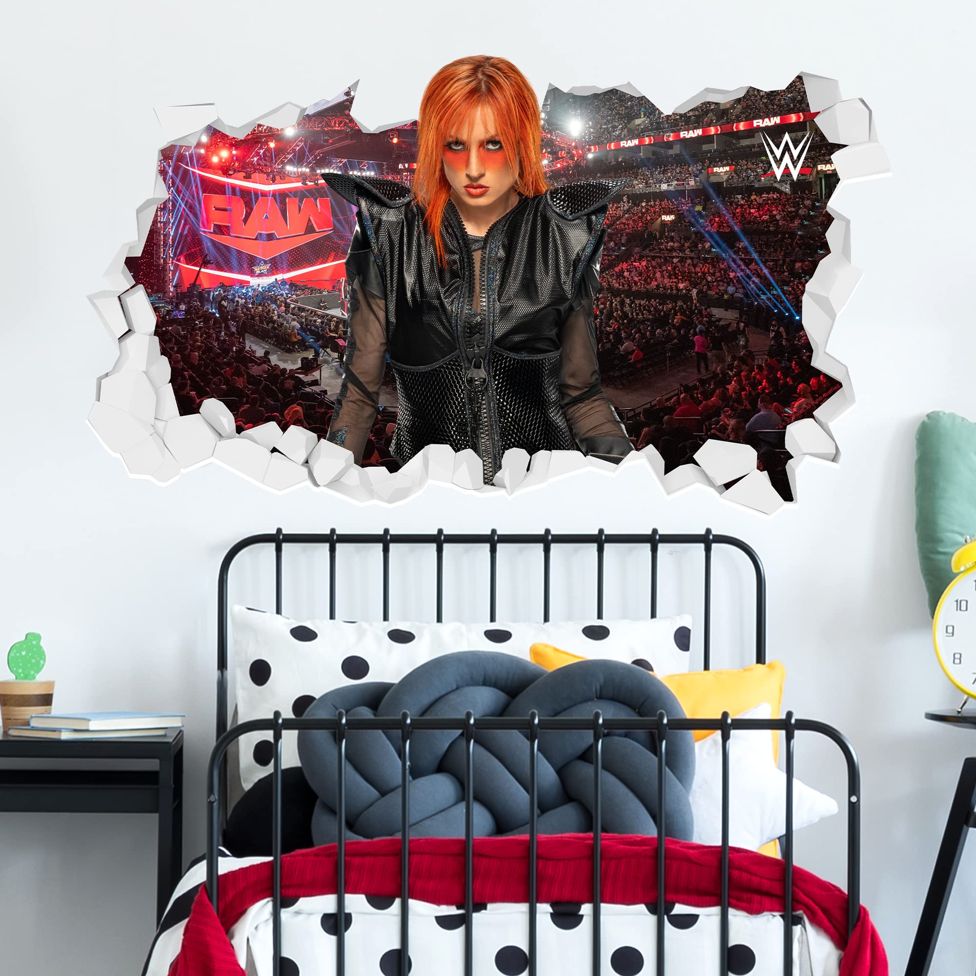 WWE Wall Decal - Becky Lynch Vinyl Sticker for Kids Room & Wrestling Fans (90cm)