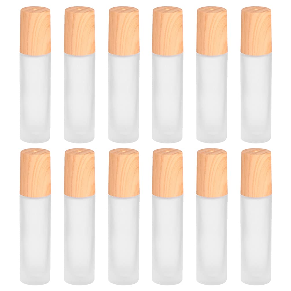 12pcs Empty Glass Roller Bottles for Essential Oils, Massage & Terrariums - Refillable Aromatherapy Containers with Fogger for DIY Projects, Home Spa & Plant Terrarium Decor