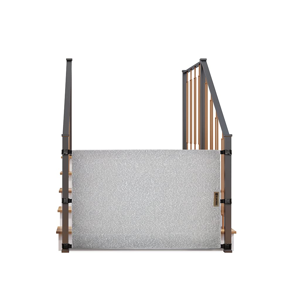No-Drill Baby & Pet Safety Gate for Stairs - Adjustable 42