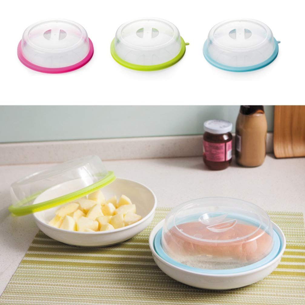 DOITOOL Acrylic Cake Cloche with Splatter Lid - Microwave & Refrigerator Safe Food Dome for Cakes, Desserts, Pastries - Perfect for Kitchen, Bakery, and Party Serving