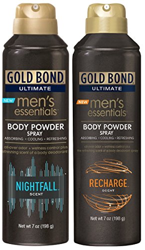 Gold Bond Powder Spray Combo - NightFall & Recharge Scent | Talc-Free Body Powder for Men & Women | All-Day Freshness & Comfort | Perfect for Gym, Travel & Daily Use