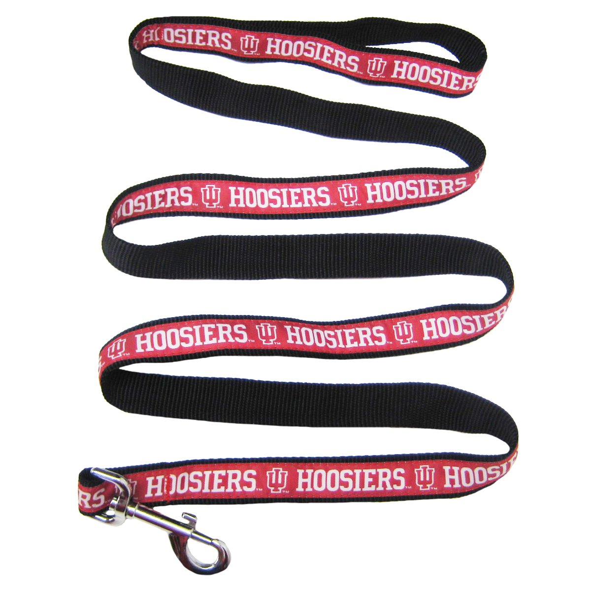 NCAA Licensed Indiana Hoosiers Pet Leash - Medium Size Shiny Colorful Dog & Cat Leash for Walking - Perfect for Game Day, Campus Visits & Showing Team Spirit