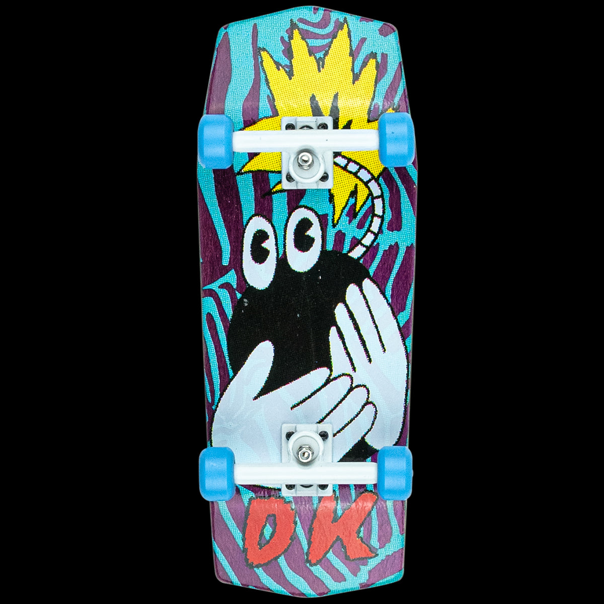 DK Fingerboard Complete with Urethane Wheels - Professional Mini Skateboard for Tricks and Stunts - Perfect for Skateboard Enthusiasts & Collectors - Great for Indoor Practice, Office Desk Fun, and Gift Giving