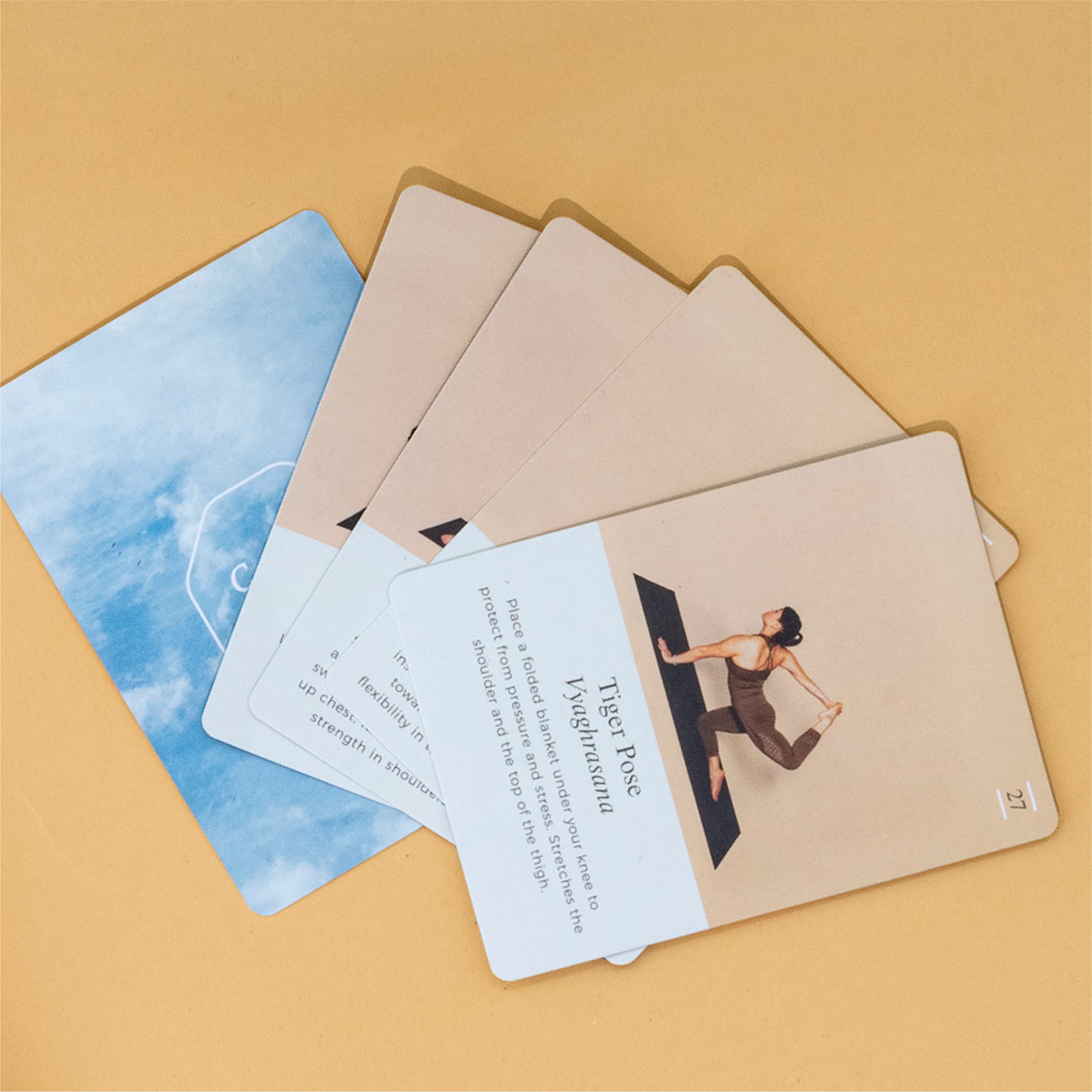Mindfulness & Yoga Cards for Beginners - 52 Card Deck with Poses, Meditation Activities & Self-Care Practices | Perfect Yoga Gift Set for Mindfulness Training, Home Workouts, and Stress Relief