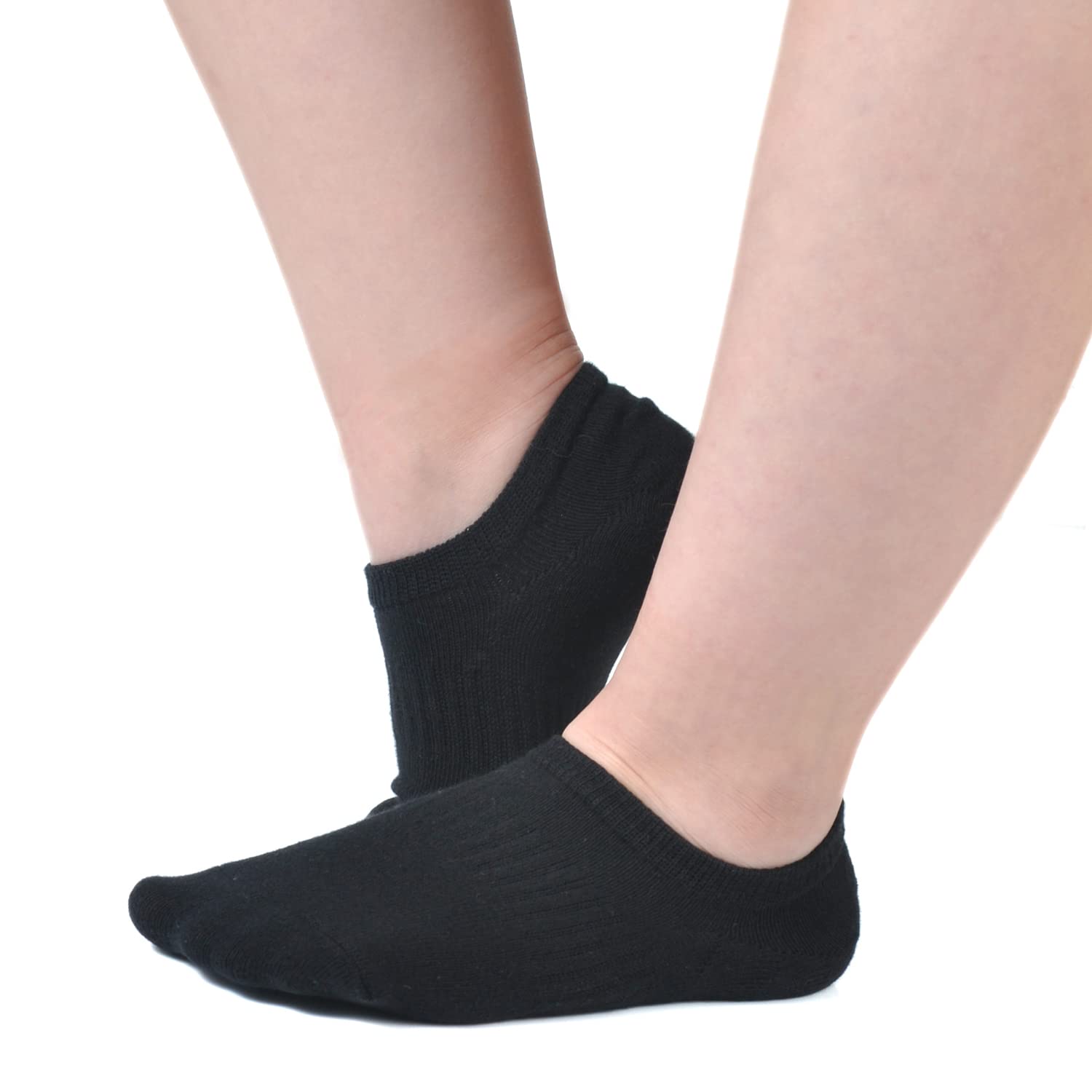 EPEIUS Kids No Show Socks for Girls & Boys - 6/12 Pack Low Cut Cotton Non-Slip Socks - Perfect for School, Sports & Everyday Wear
