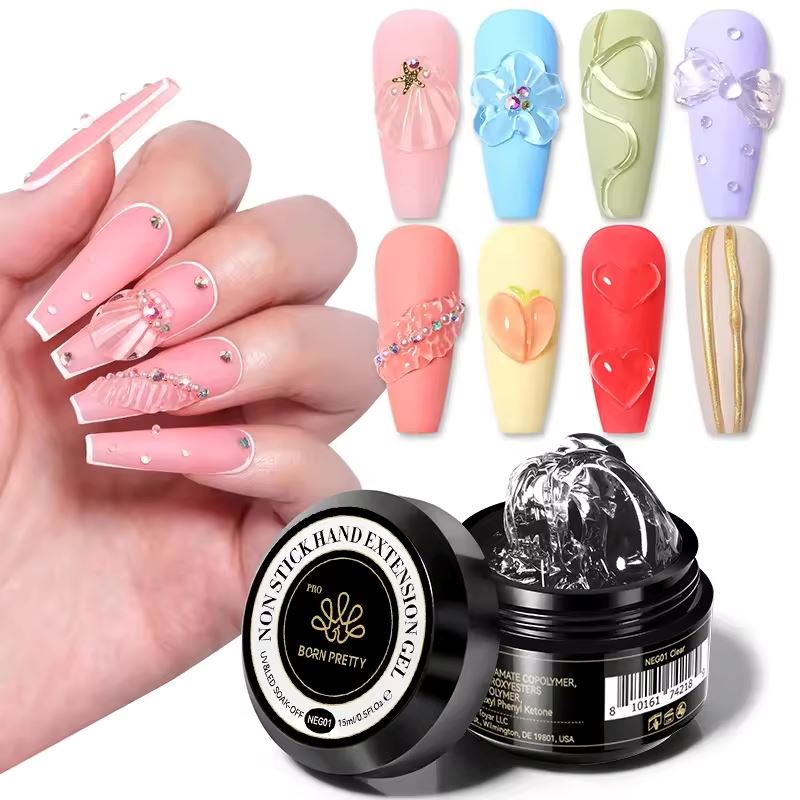 3D Nail Sculpture Carving Gel - Professional Nail Art Design Kit for DIY Manicure at Home, Salon & Special Occasions