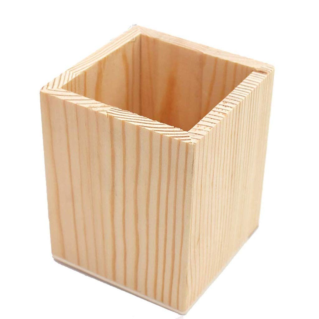 Bamboo Pen Holder Stand - Multi-Purpose Desk Organizer for Office & Home Use