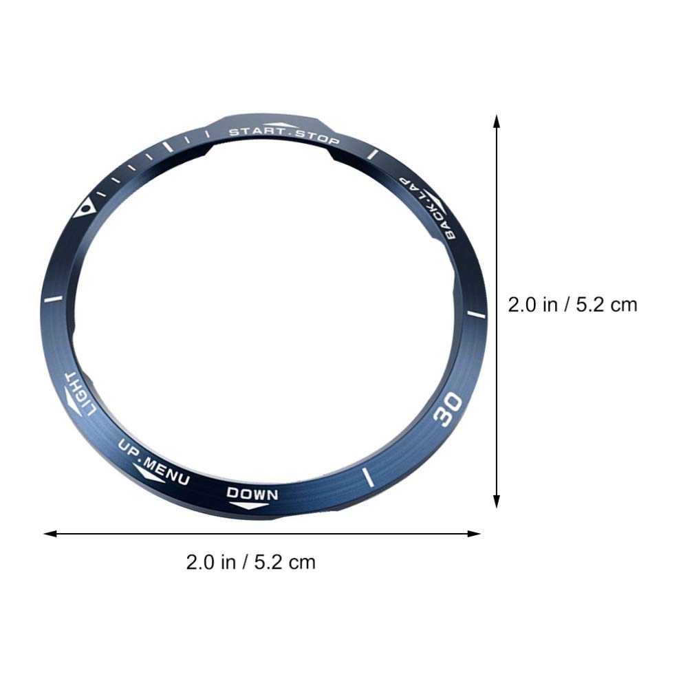 1PC Stainless Steel Watch Bezel Ring Replacement for Garmin Fenix 6X - Durable Scaled Dial Bezel Cover Case Accessory for Outdoor Sports, Hiking & Diving