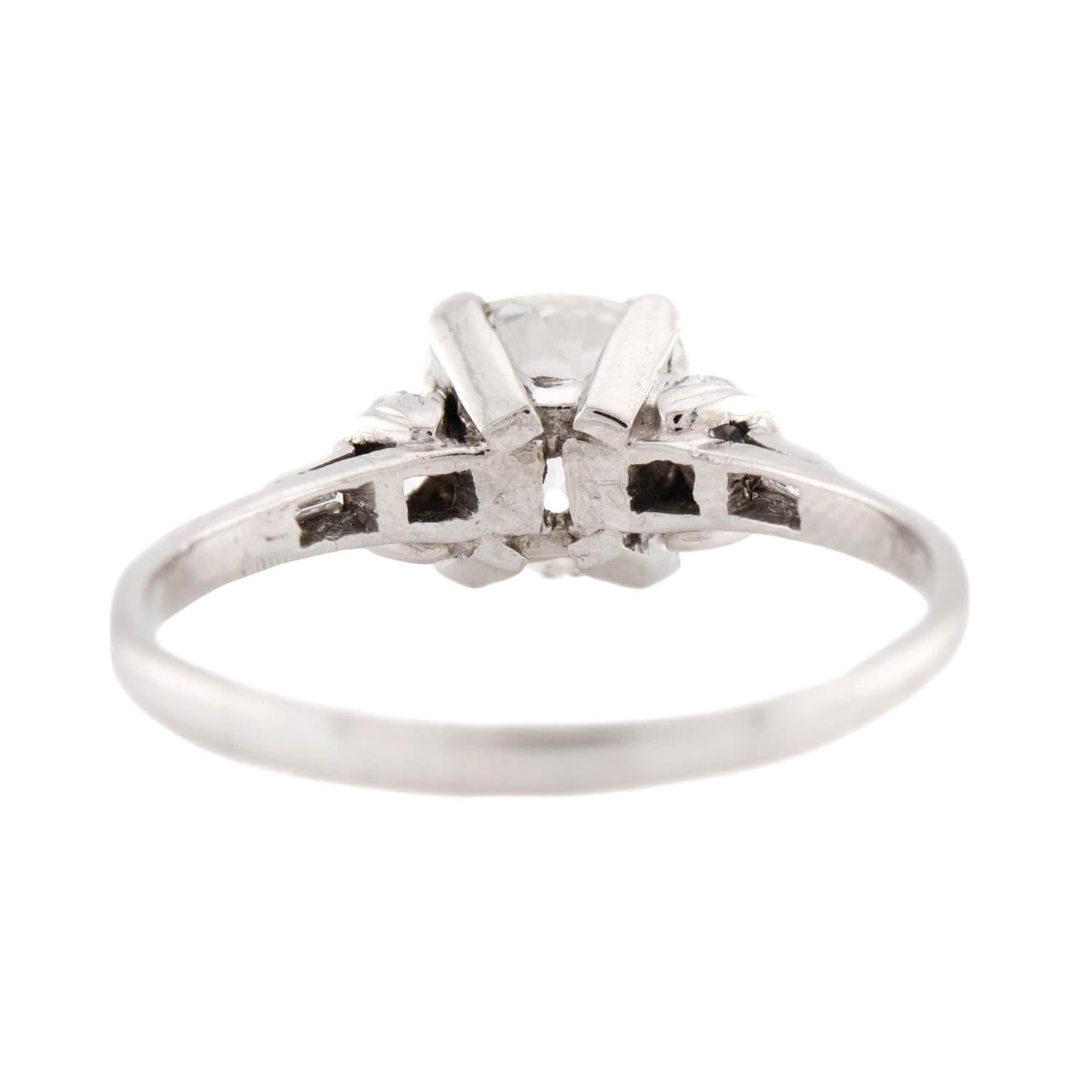 Art Deco Platinum Diamond Engagement Ring 2.68ct - Vintage Style Wedding Band for Women, Perfect for Proposals & Anniversaries