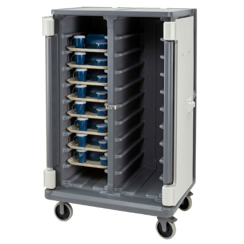 Cambro MDC1520T20 Tall Meal Delivery Cart - 20 Trays Capacity, Granite Gray - Perfect for Hospitals, Catering & Food Service Businesses