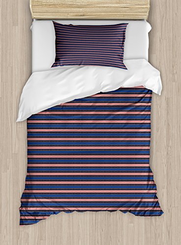 Coral Dark Blue Black