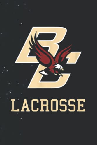 Boston College Eagles Lacrosse Notebook - Maroon College Ruled, 6