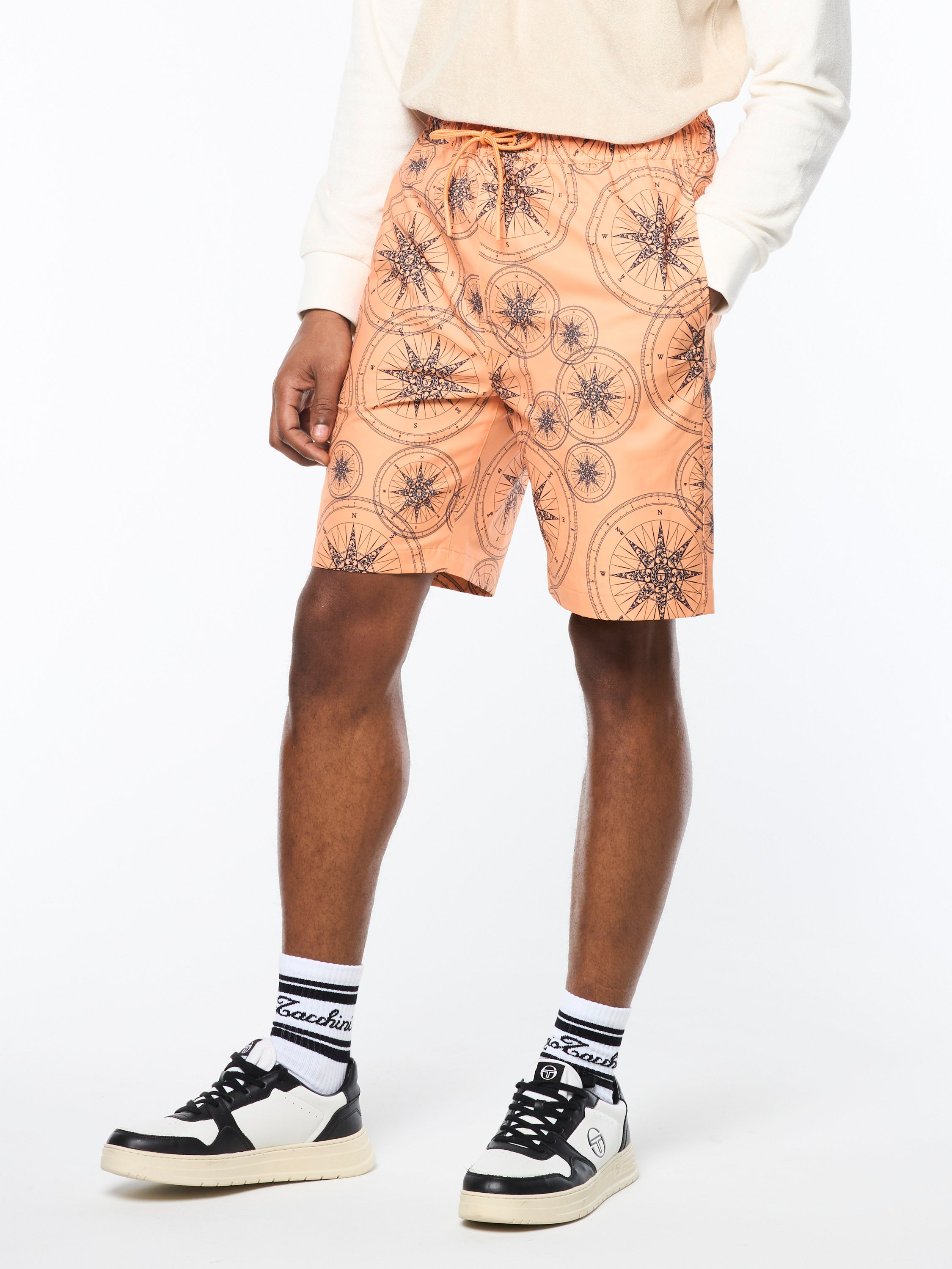Falito Men's Quick-Dry Swim Shorts - Tangerine Orange for Beach, Pool & Water Sports | Lightweight & Comfortable Swim Trunks
