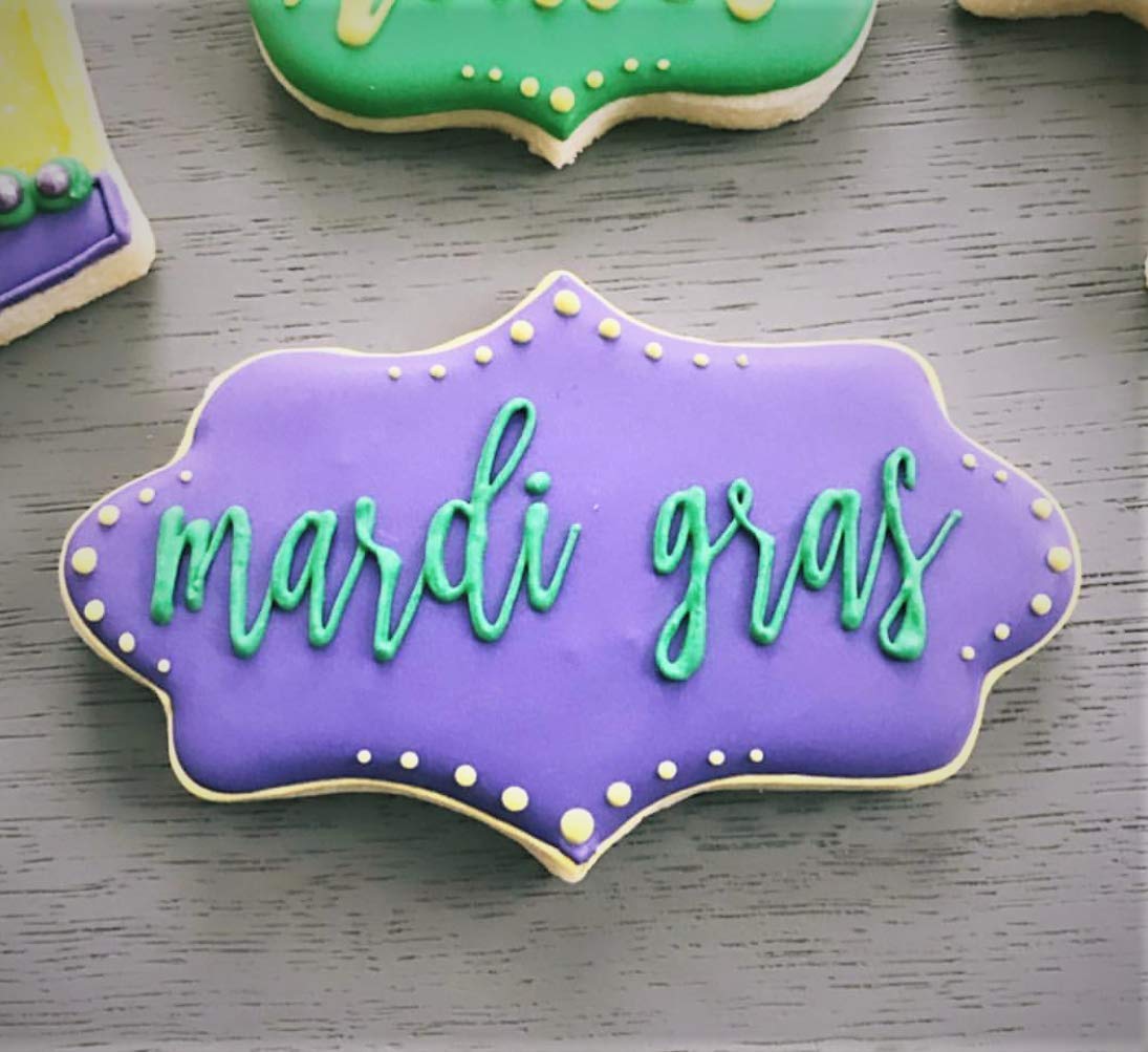 Ann Clark 4-Inch Fancy Plaque Cookie Cutter - Made in USA | Perfect for Holiday Baking, Wedding Favors & DIY Cookie Decorating