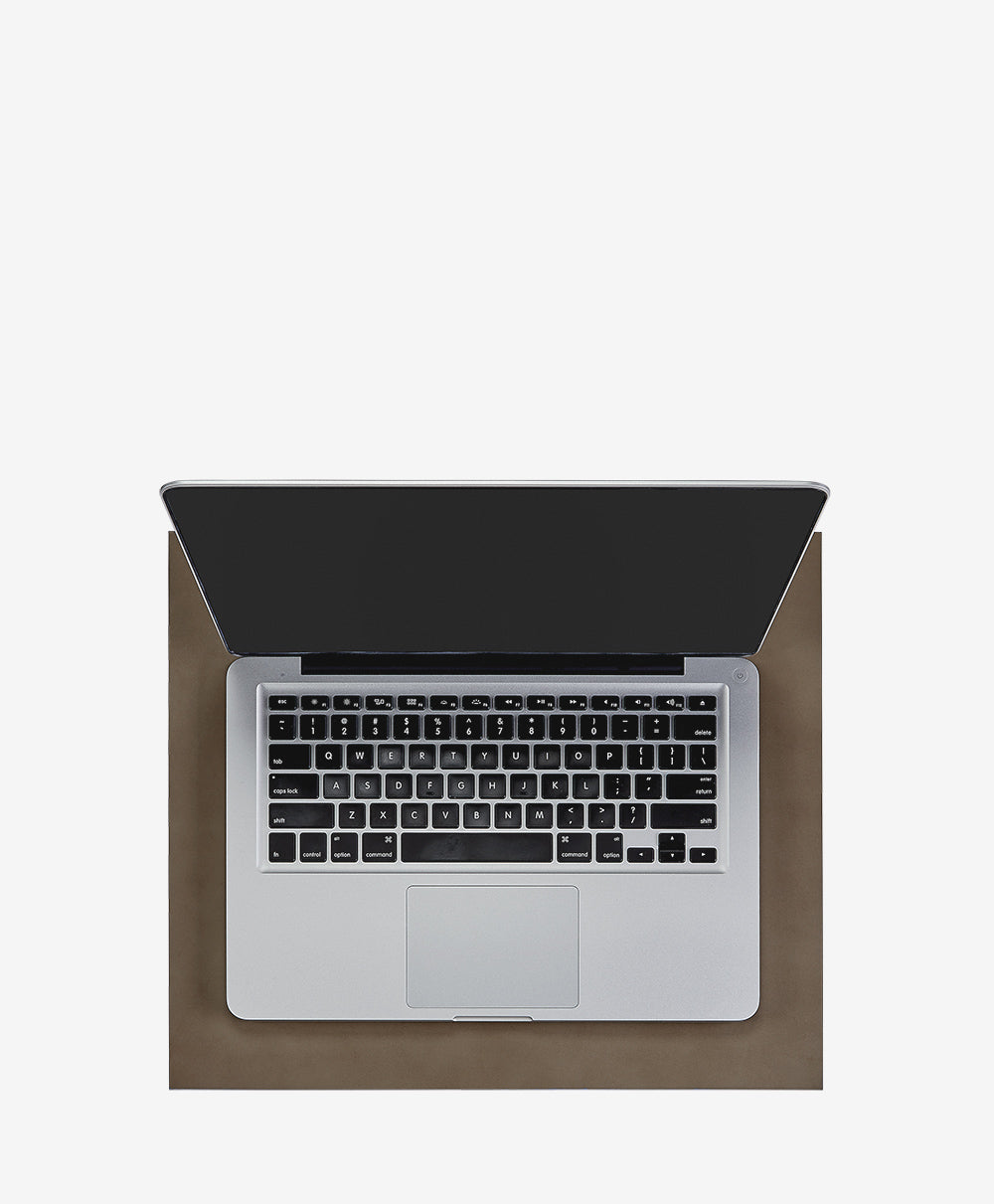 Premium Italian Leather Desk Mat in Nude Taupe - Luxurious Office & Home Workspace Accessory for Desktops, Laptops & Writing