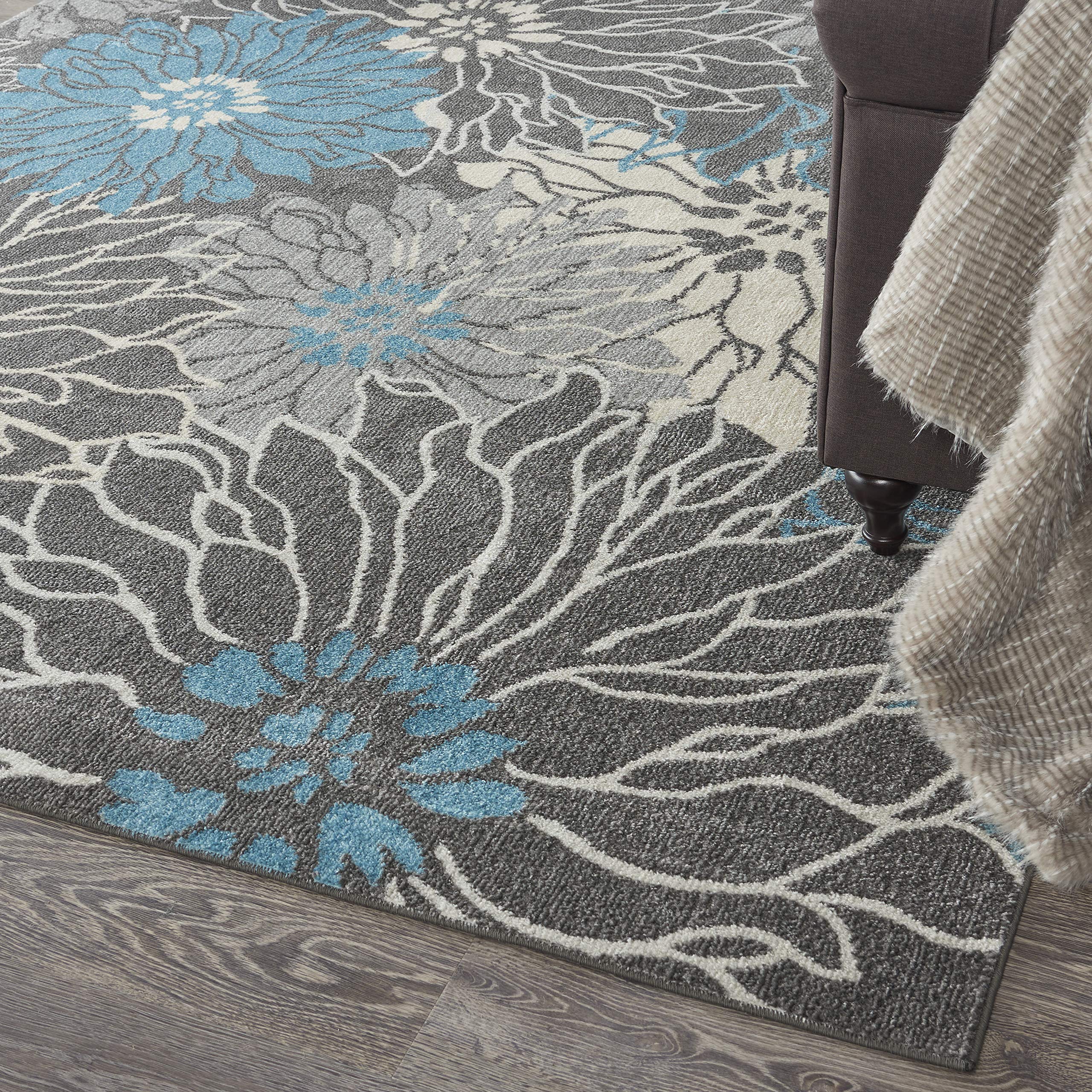 Nourison Passion Charcoal/Blue 6'7