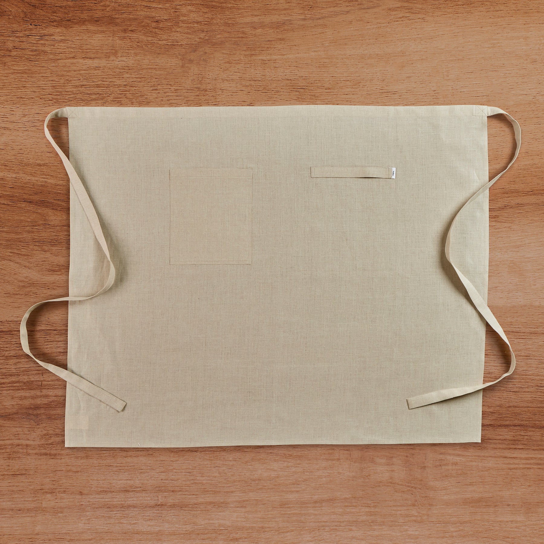Premium Linen Midi Bistro Apron for Women - Adjustable Waist & Pockets - Perfect for Cooking, Baking, Gardening & Hosting - Elegant Kitchen & Cafe Wear