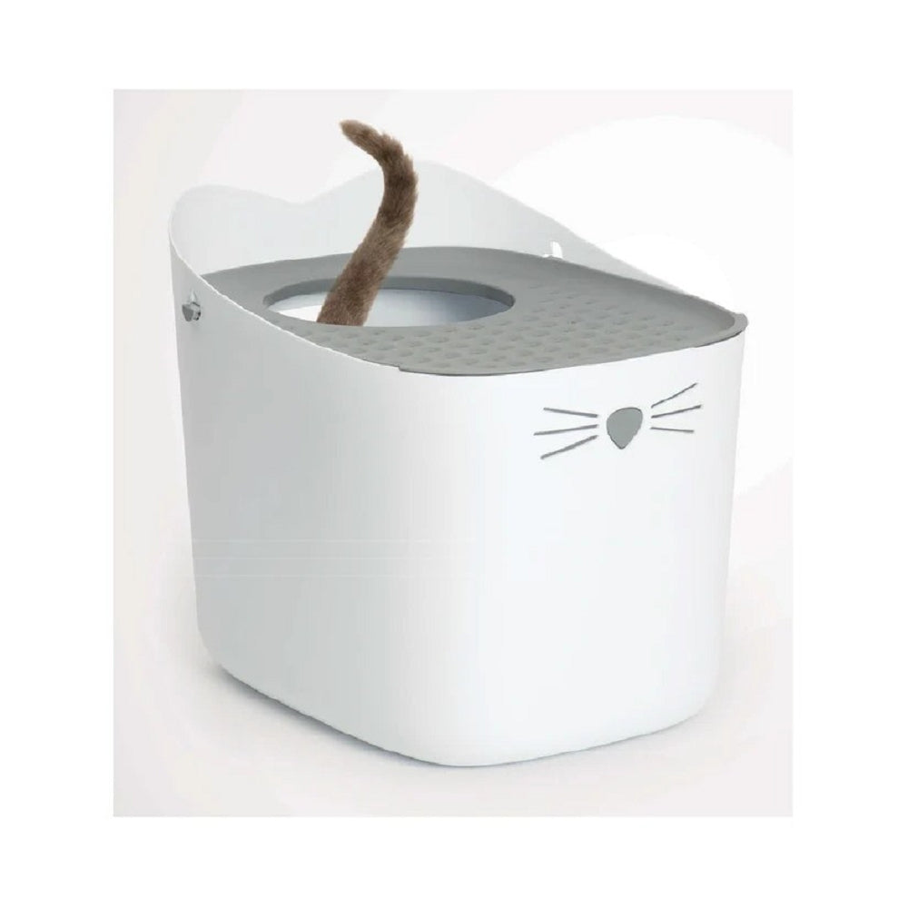 Catit Pixi Cat Litter Box - Self-Cleaning, Odor Control for Indoor Cats | Perfect for Small Spaces & Multi-Cat Homes